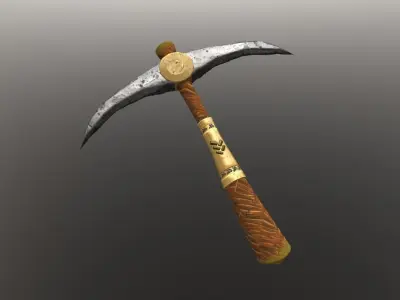 Low poly Cartoon Dwarf Tool Pack Low-poly 3D model