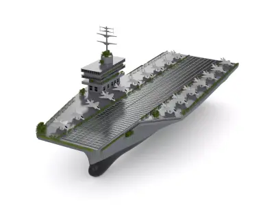 Aircraft Carrier 3D model by Potion3d