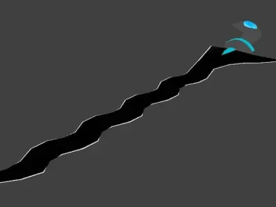 Keris-9 sword Low-poly 3D model