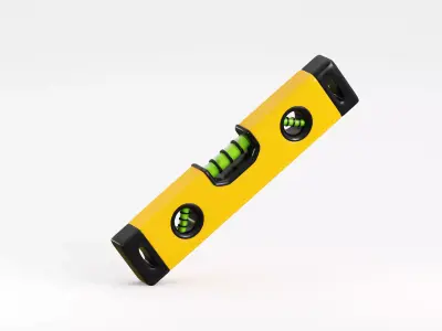 Spirit level Low-poly 3D model order