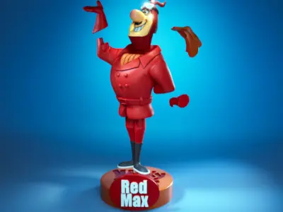 Red Max - The Wacky Races 3D print model