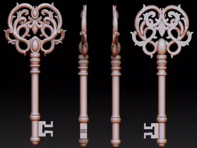 Key pendant 3D print model