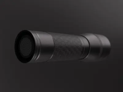 LED Minature Tactical Flashlight  3D model