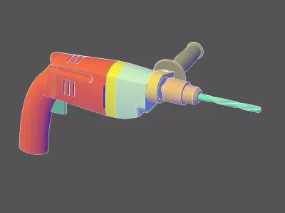 Electric drill 3D model