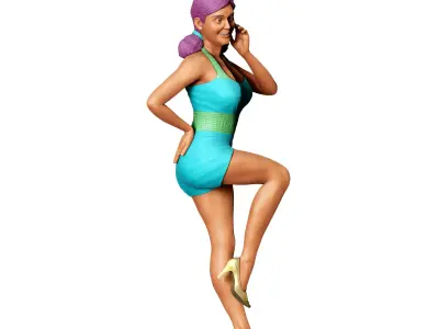 N10 Pin-up girl 3D print model