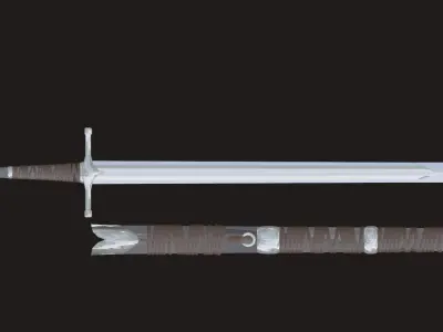 Sword witch  scabbard Free 3D model