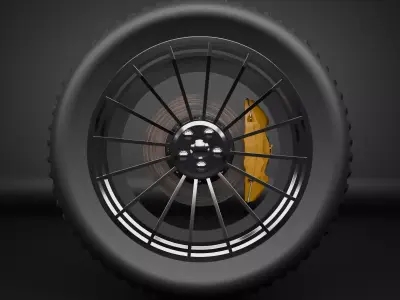 wheel 3D model by CodeByte from CGTrader (PBR)