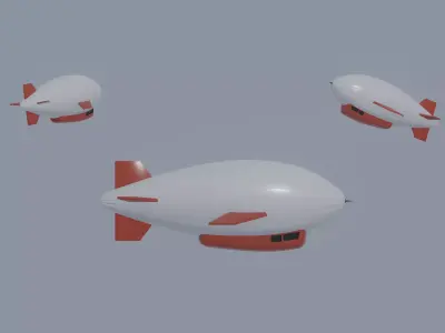 Airship 3D model get
