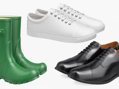 Shoes collection 3D model