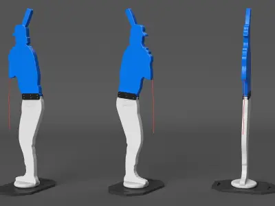 Baseball Pitching Dummy 3D model