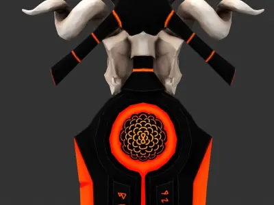 Elemental Greatsword Low-poly 3D model