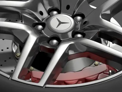 AMG Mercedes Benz S 500  wheel 3D model