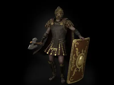 Rome Centurion Low-poly 3D model