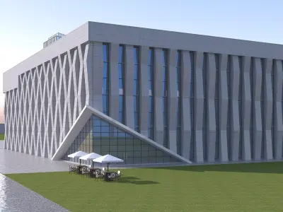 Building 08 3D model purchase