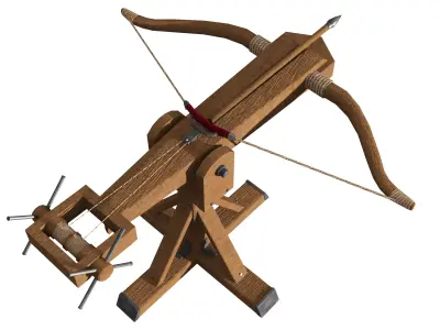 Medieval Ballista  Low-poly 3D model