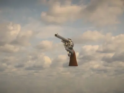 Western Colt Low-poly 3D model