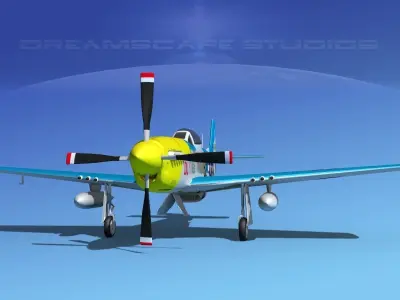 P-51D Mustang Lou IV 3D model