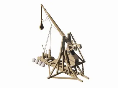 Medieval Catapult 3D model order