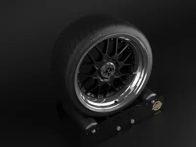 North Wheels D-010 Low-poly 3D model