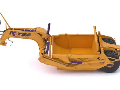 K-Tec ADT Articulated Dump Truck Scrapers 1228 3D model