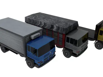 Pegaso Trucks Low-poly 3D model