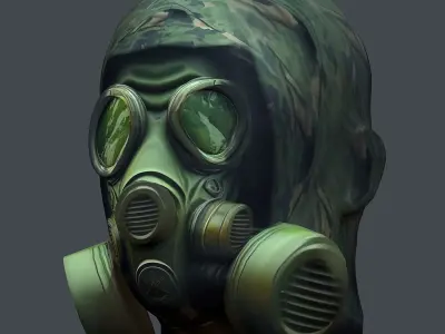 Helmet 3d model military combat Military Low-poly Low-poly 3D model buy