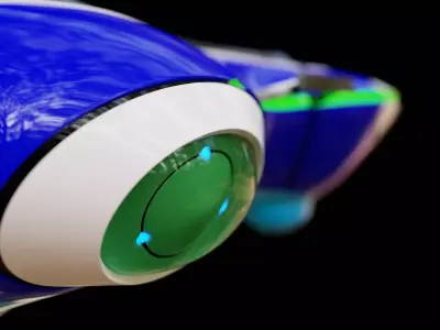 Sonic Riders Zero Gravity Blue Star gear CGI model 3D model