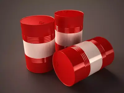Steel barrel Free low-poly 3D model purchase