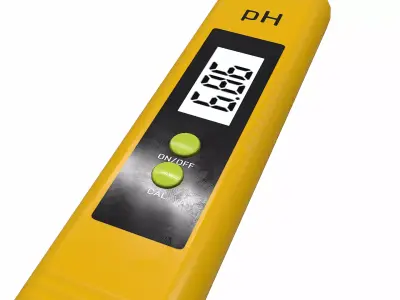 pH Meter Low-poly 3D model