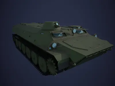 MT-LB High poly 3D model
