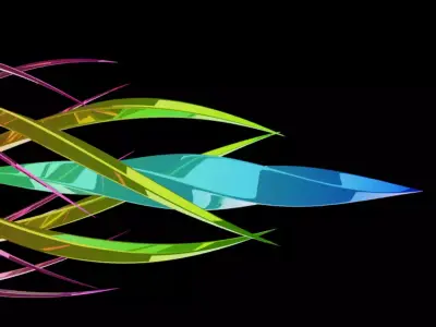 crystal made in Blender 3D 3D model