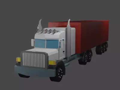Truck trailer  3D model