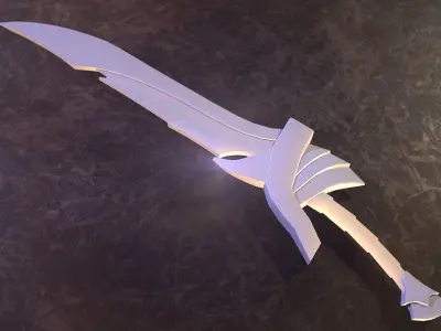 HIE Sword 18 N2 Low-poly 3D model