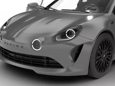 Alpine A110S 2020 HQ 3d model 3D model
