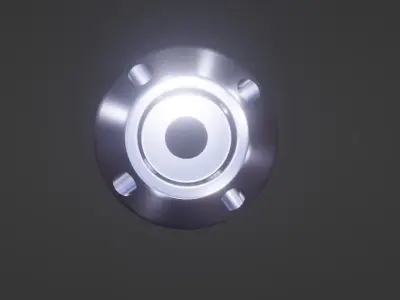 Tapered Circular Groove  Low-poly 3D model