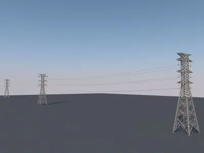 Wind turbine Low-poly 3D model purchase