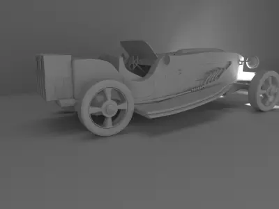 Old Car HotRoad Free 3D model