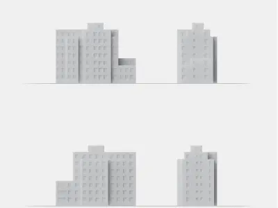 Free 3D Print miniature building RB-US-NY-100 Free 3D print model purchase