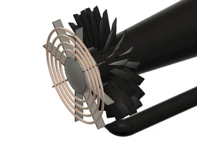Turbo ram jet 3D model