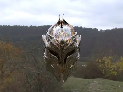 Fantasy Helmet 3D model