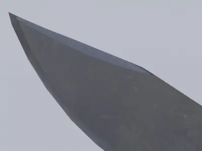 KNIFE Tactical Survival Busse Blade Low-poly 3D model