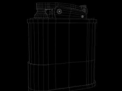 cigarette lighter  Low-poly PBR high detailed texture  3D model  Free low-poly 3D model