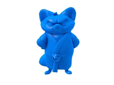 Kung Fu Style Panda STL -  Martial Arts Panda 3D Model  3D print model