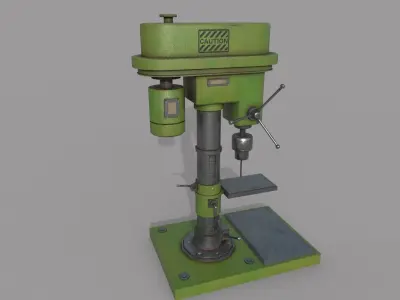 Drilling Machine Low-poly 3D model purchase