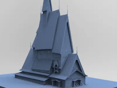 Viking big house 5 3D model