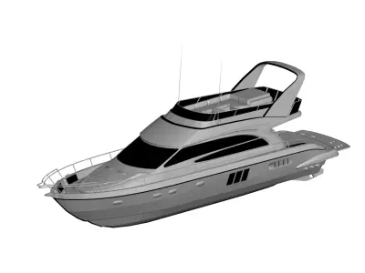 Yacht 3D model get