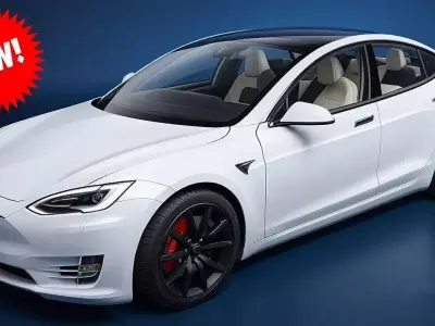 Tesla 3  Low-poly 3D model