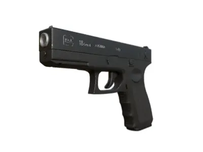 Glock18 Rigged 3D model