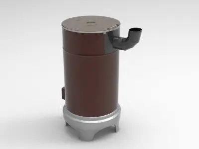 Wood Burning Stove 3D model purchase