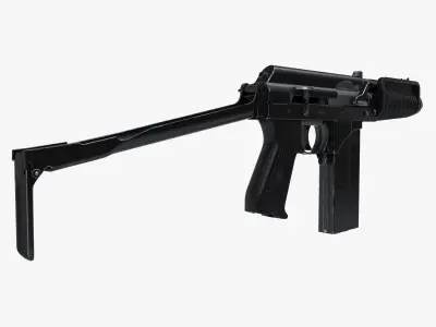 Compact assault rifle 9A91 3D model